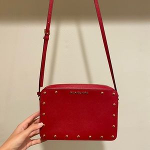 Michael Kors Red Crossbody Bag